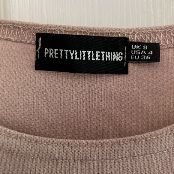 Tan Halter High-Neck Tank Thong Bodysuit - Picture 2 of 3